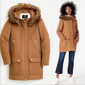 J Crew Chateau Parka in Italian Stadium Cloth Wool 15